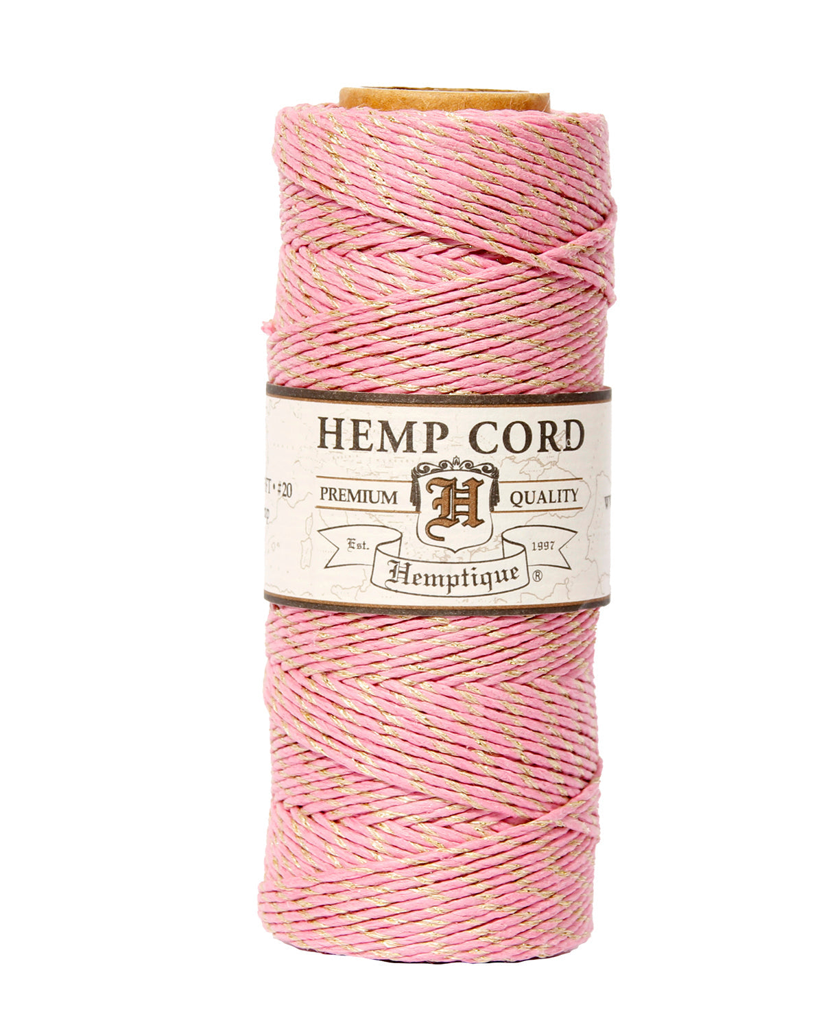 Hemptique #20 Bobines de corde de chanvre métallique 50 g