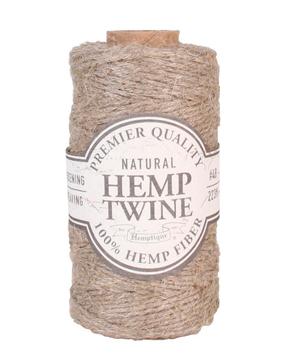 Hemptique #48 Bobine de fil de chanvre rustique 100g