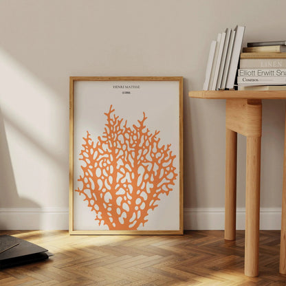 Henri Matisse - Le Corail 'Coral' | Exhibition Poster in Orange (available handframed or unframed)