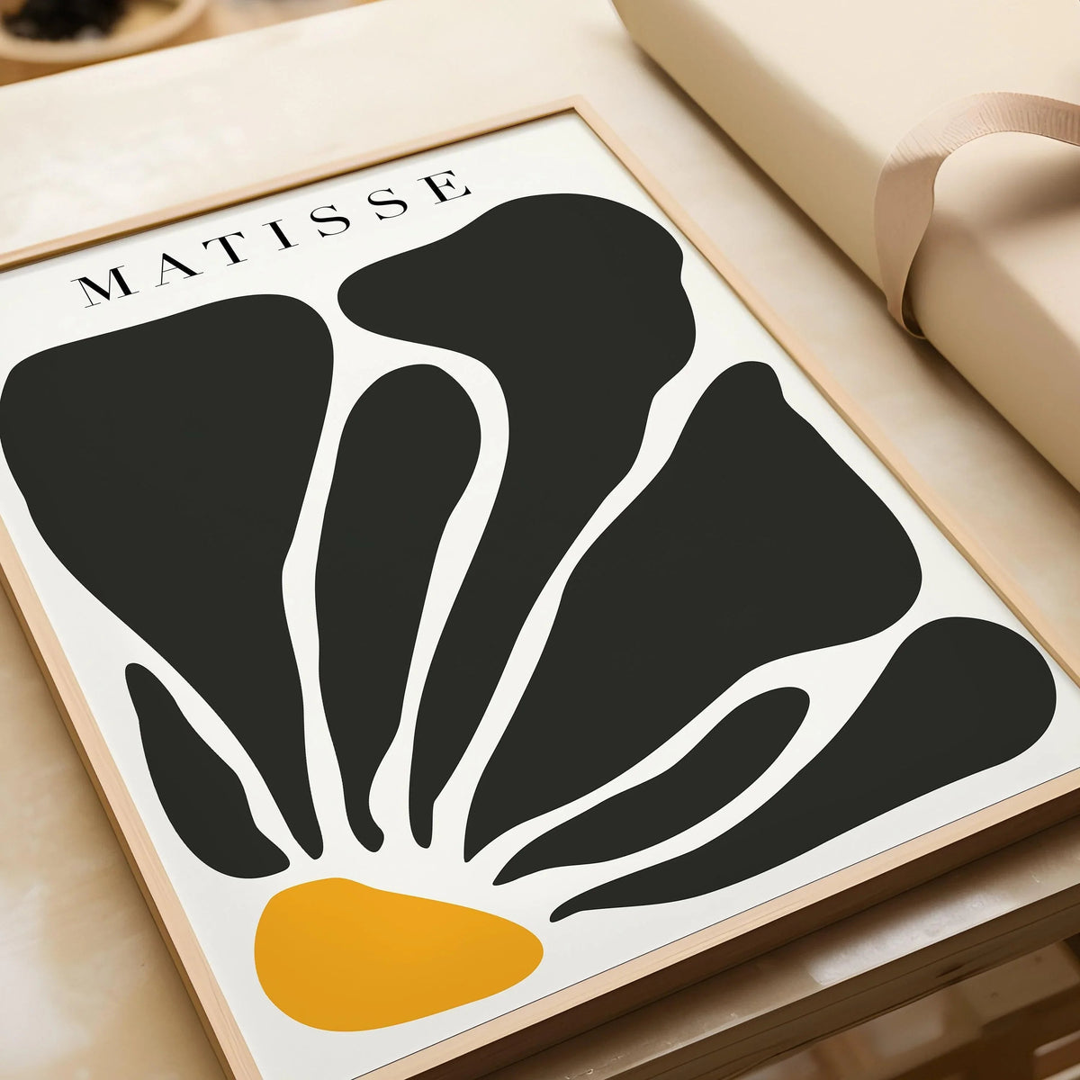 Henri Matisse - Papier Decoupes Black Flower | Famous Painting (available handframed or unframed)