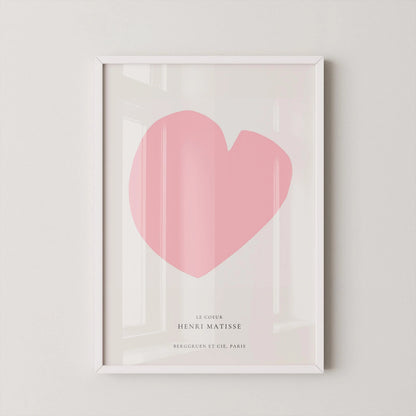 Henri Matisse 'The Heart' Giclee Art Print: Mid-Century Modern Pink