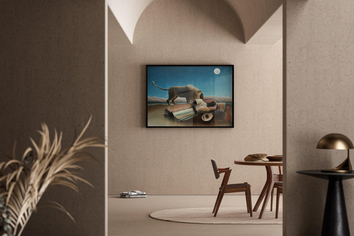 Henri Rousseau - The Sleeping Gypsy | Famous Art (available handframed or unframed)