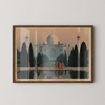 Hiroshi Yoshida Taj Mahal Print: Vintage Japanese Woodblock Art