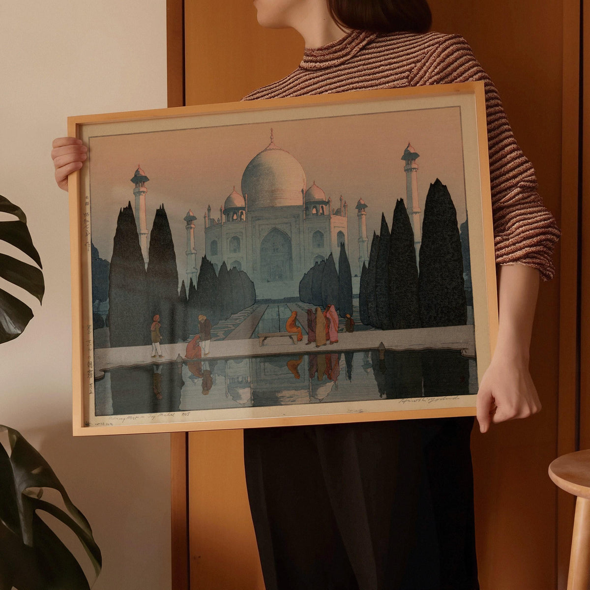 Hiroshi Yoshida Taj Mahal Print: Vintage Japanese Woodblock Art