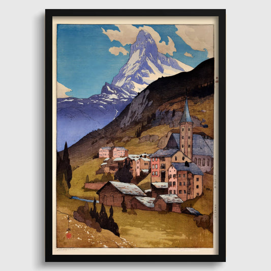 Hiroshi Yoshida - The Matterhorn Giclee Print: Japanese Woodblock Art