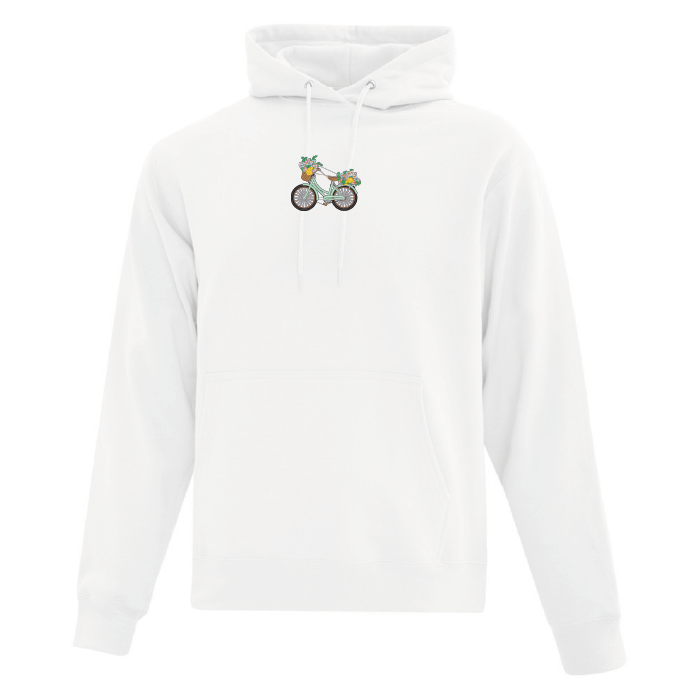 Hoodie Floral Bike brodé
