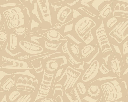 Discover Canada Pacific Northwest by Robert Kaufman - Native Spirit - Light Cream