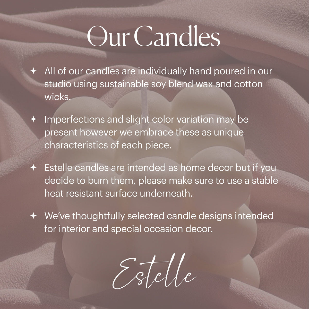 Bougie pilier en soja diamant : Décoration sculpturale pour la maison