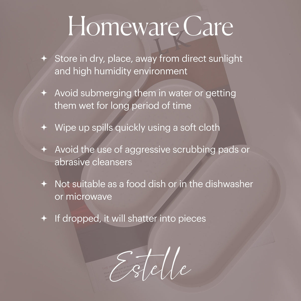 Jesmonite Trinket Tray: Round Jewelry Storage Dish, Scandi Home Decor