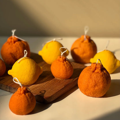 Bougie en forme d'orange