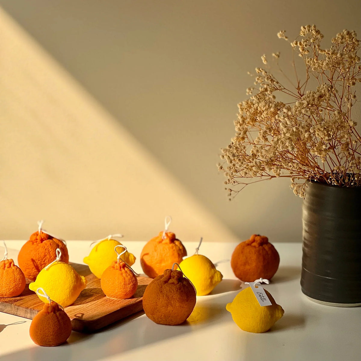 Bougie en forme d'orange