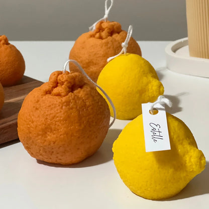 Bougie en forme d'orange