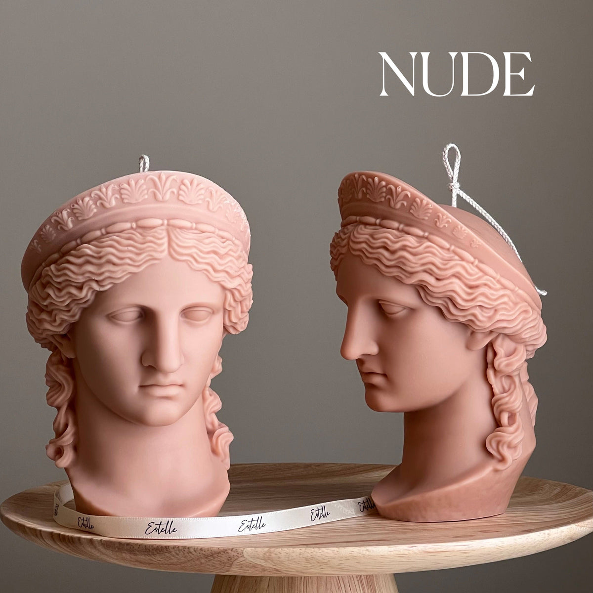 Bougie Buste de la Déesse Héra : Bougie Sculpturale Statue Grecque