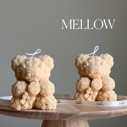 Bougie ours en peluche en cire de soja : Bougie bouquet sculpturale