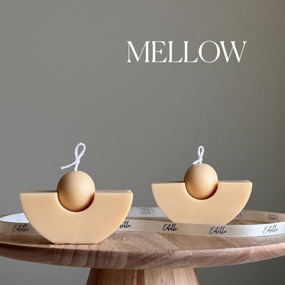 Bougie Géométrique en Soja : Décoration d'Intérieur Minimaliste, Bougie Non Parfumée