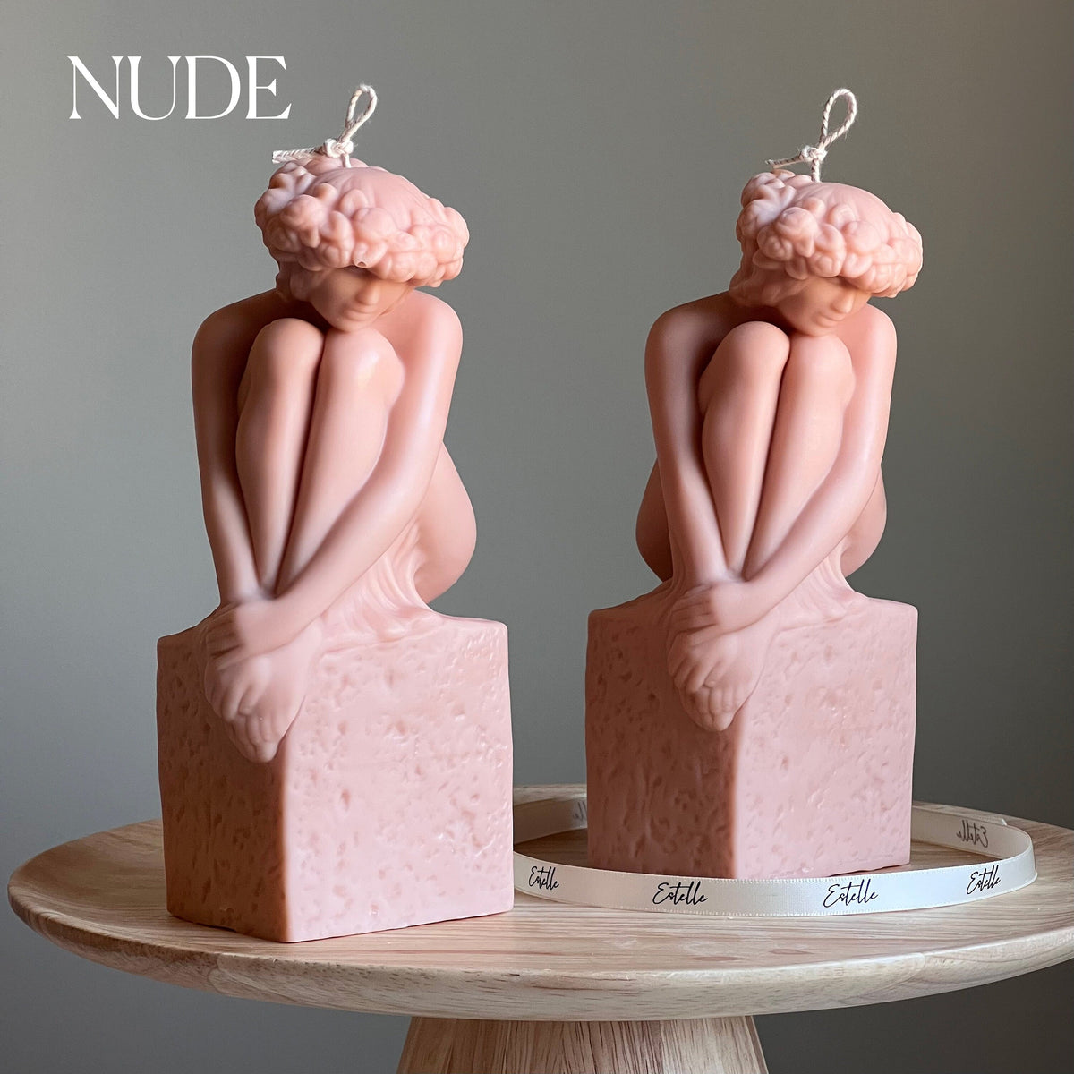 Bougie buste de femme sculpturale | Bougie statue en cire de soja