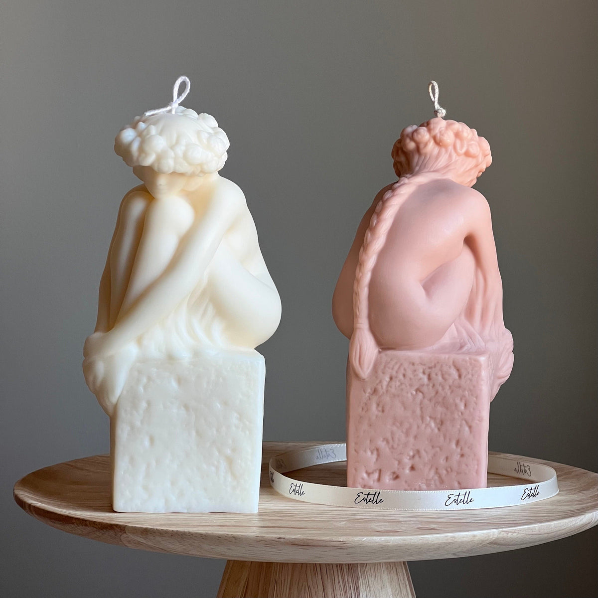 Bougie buste de femme sculpturale | Bougie statue en cire de soja