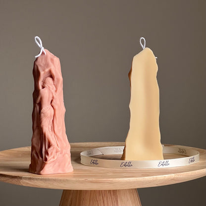 Bougie Torse | Femme en Pierre Cire de Soja