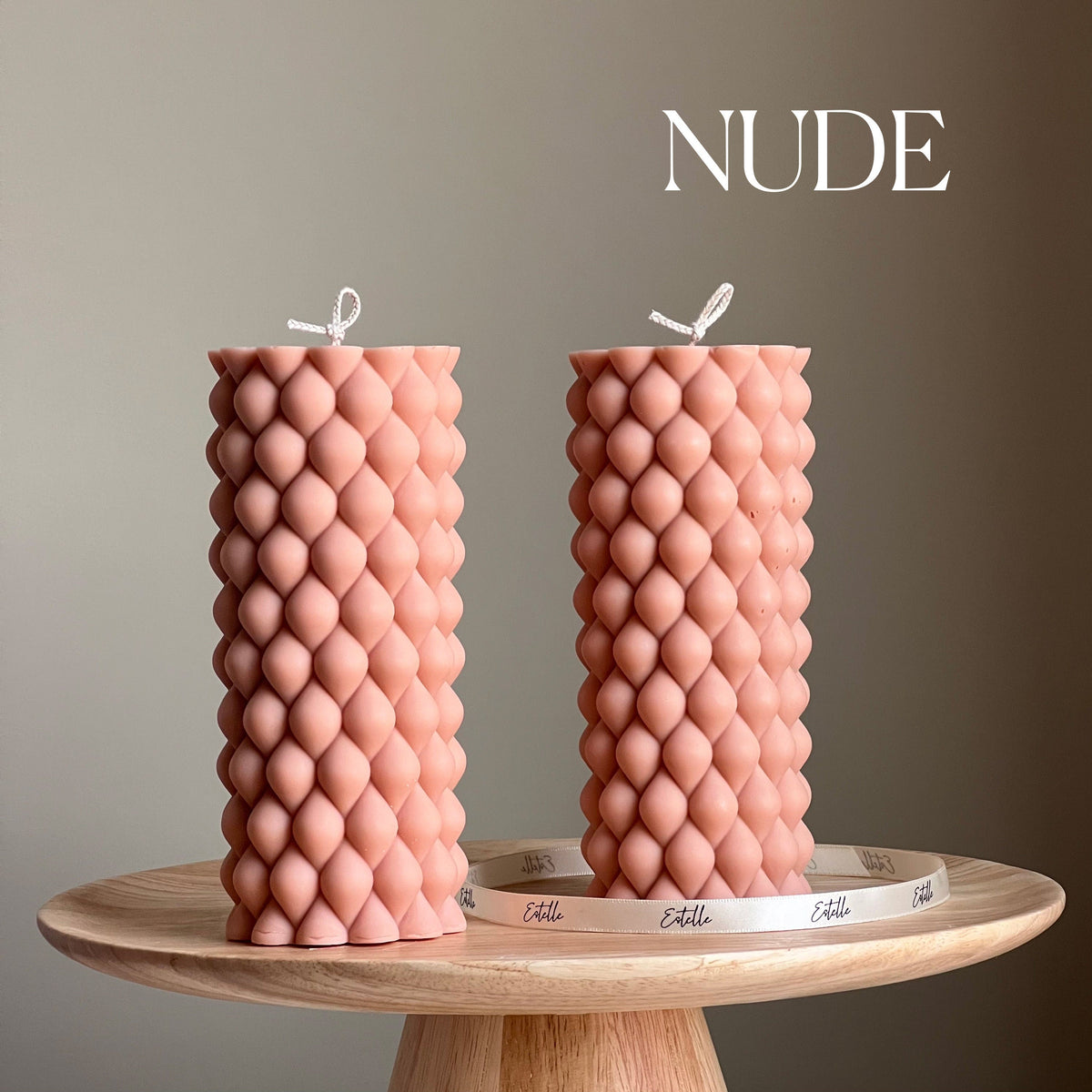 Bougie pilier haute Bulle de soja | Décoration d'intérieur minimaliste