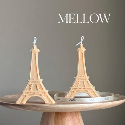 Bougie Tour Eiffel en cire de soja : Bougie pilier décorative faite à la main