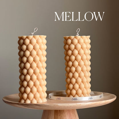 Bougie pilier haute Bulle de soja | Décoration d'intérieur minimaliste