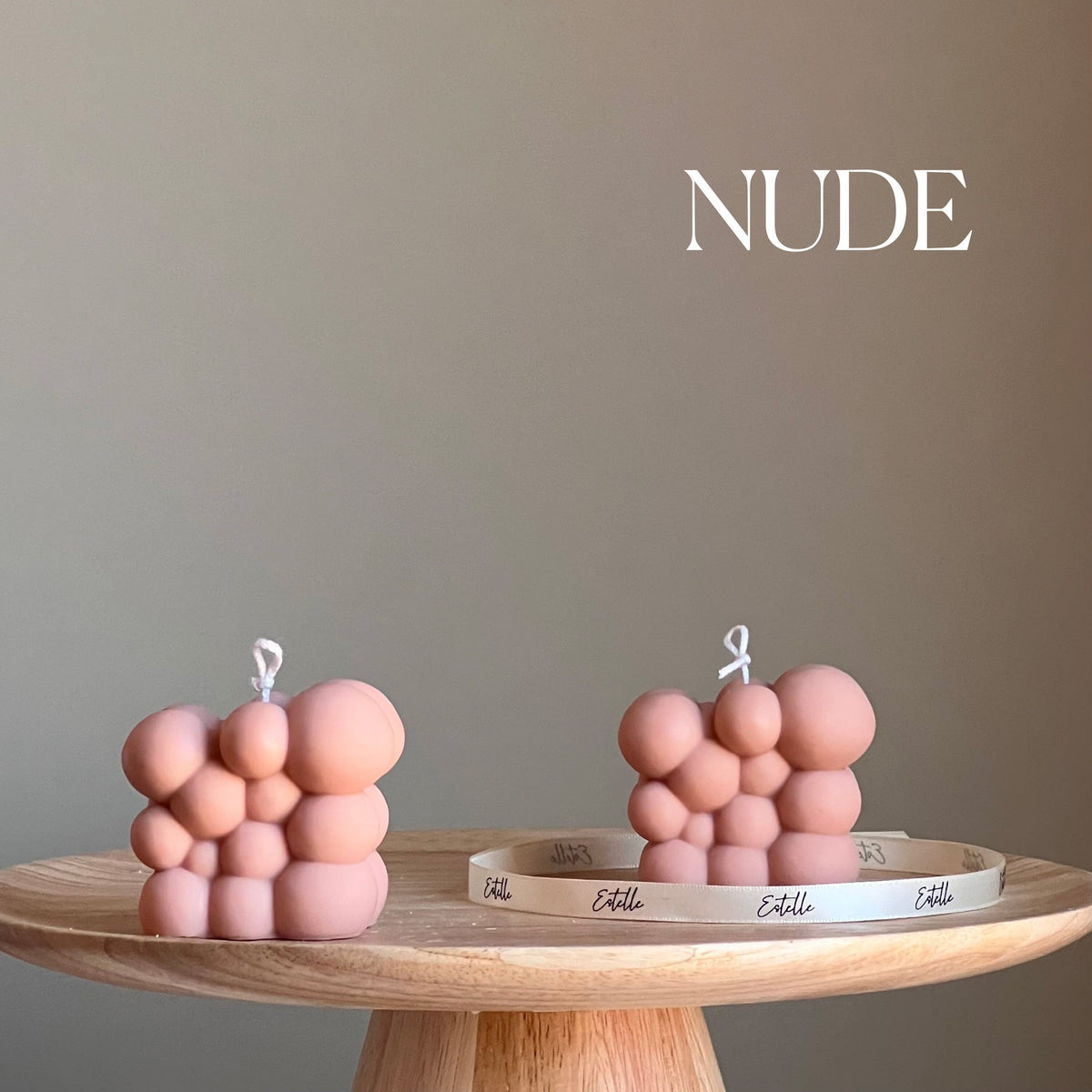 Bougie Soja Bulle Faite Main | Décoration Maison