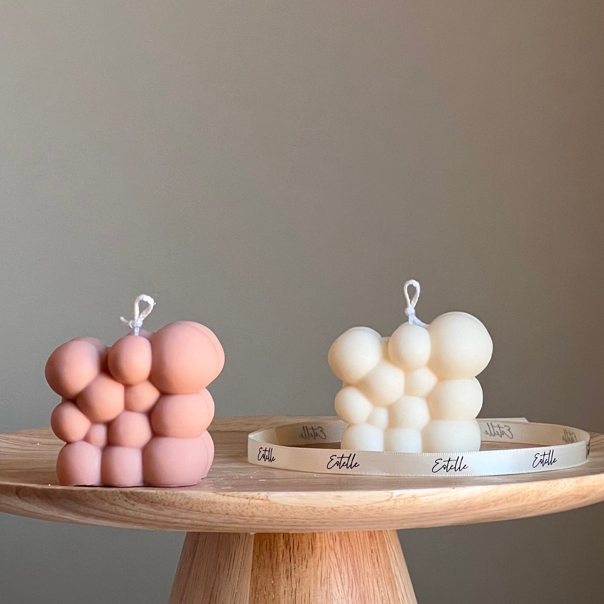 Bougie Soja Bulle Faite Main | Décoration Maison