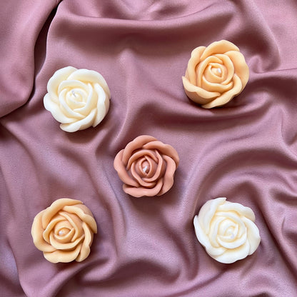 Bougie au soja rose faite main | Décoration d'intérieur