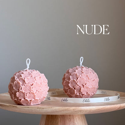 Bougie en cire de soja Clover Ball : Bougie décorative faite main