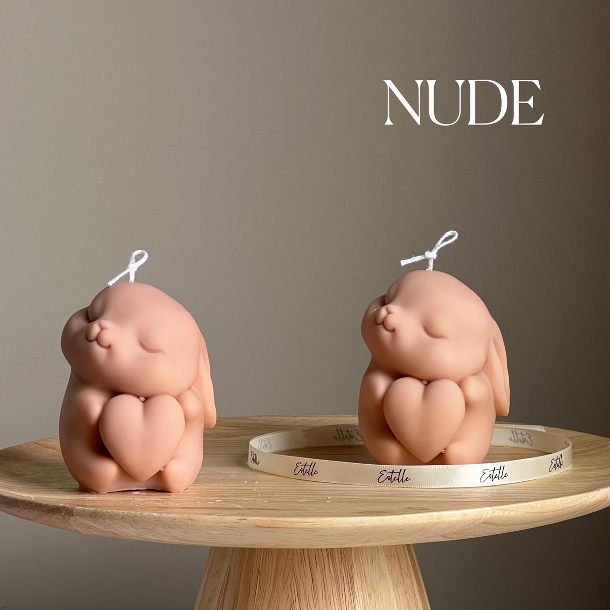 Bougie en cire de soja Lapin | Décoration de chambre d'enfant, Cadeau végane