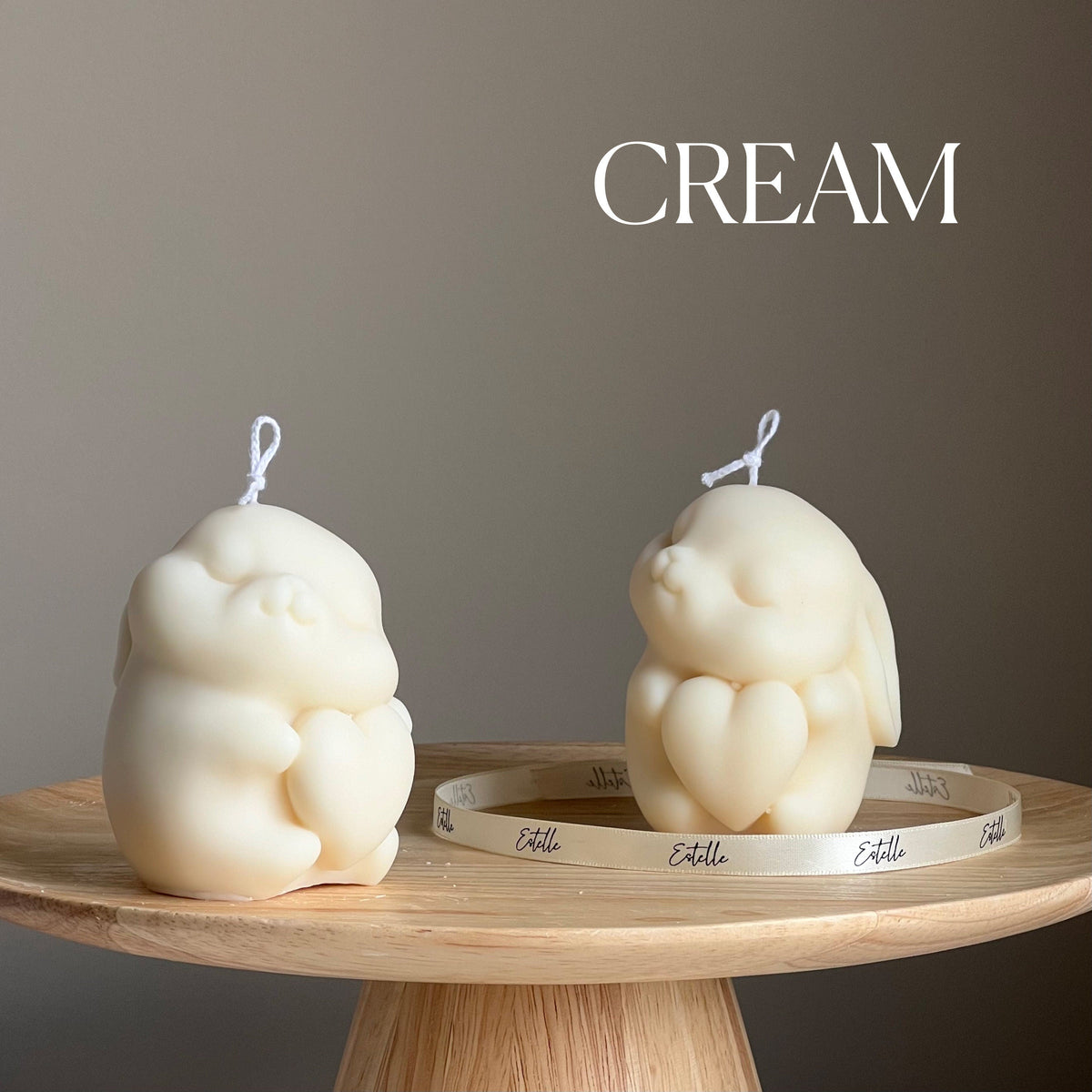 Bougie en cire de soja Lapin | Décoration de chambre d'enfant, Cadeau végane