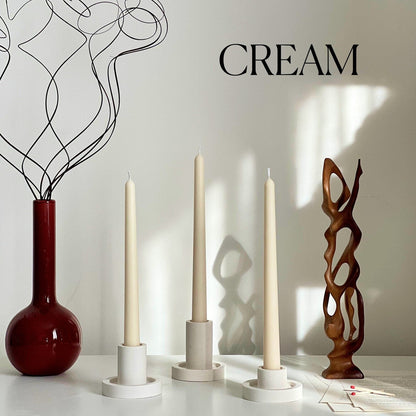 Bougie conique en cire de soja : Bougies classiques non parfumées en vrac, Décoration événementielle