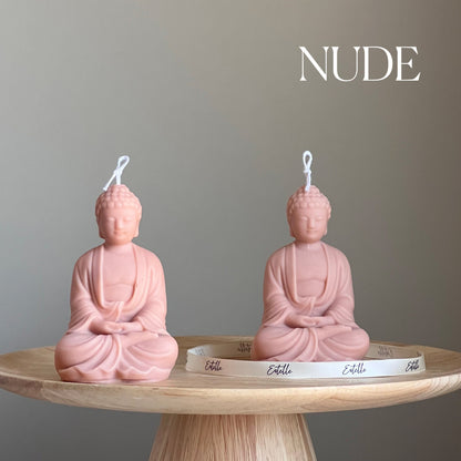 Bougie Bouddha en cire de soja : Bougie décorative sculpturale, Décoration d'intérieur