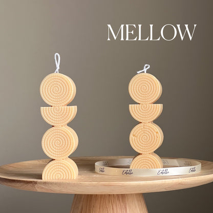 Bougie pilier sculpturale en soja : Décoration d'intérieur minimaliste