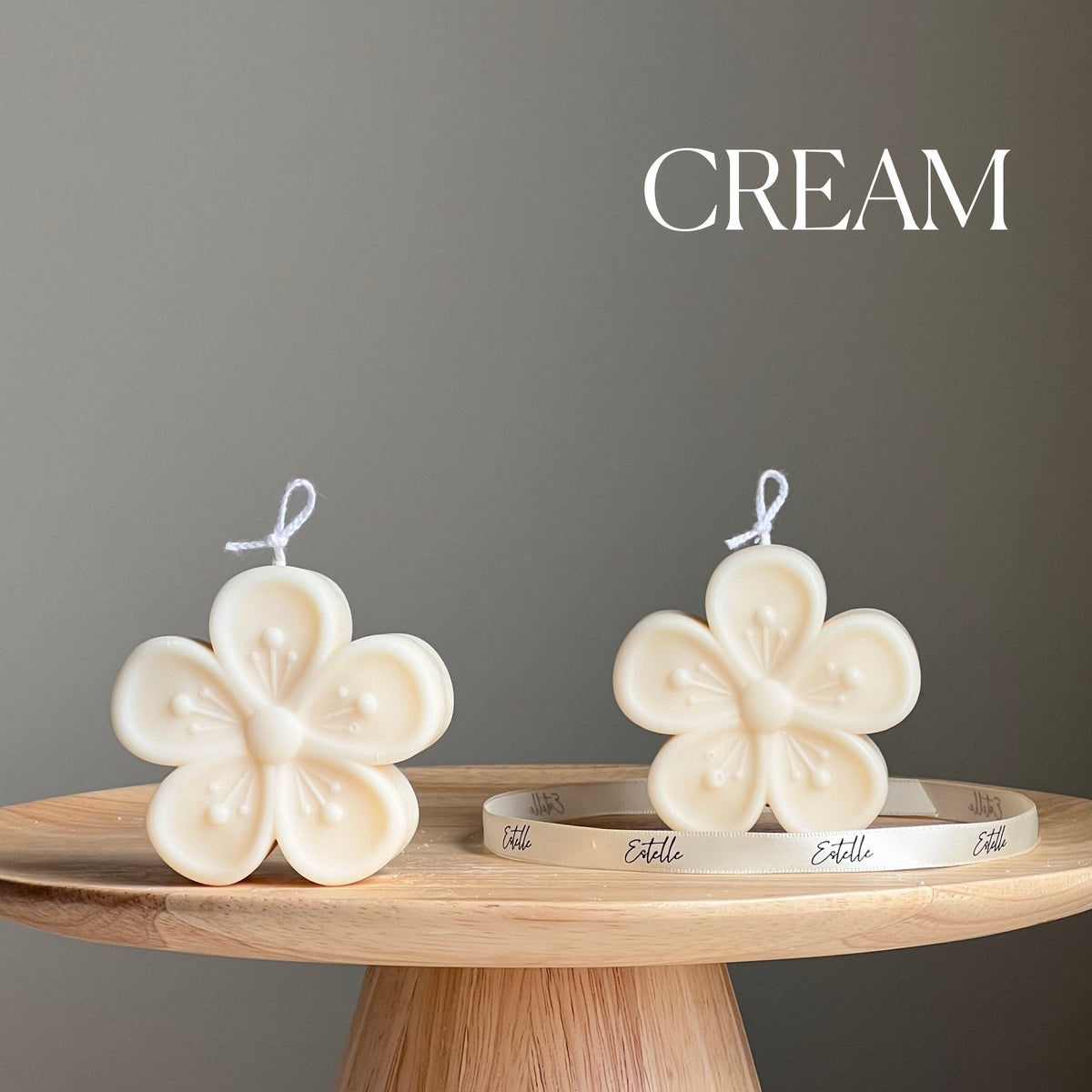 Bougie Fleur en Cire de Soja : Bougie Fleur Sculpturale
