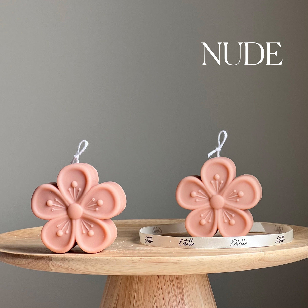 Bougie Fleur en Cire de Soja : Bougie Fleur Sculpturale