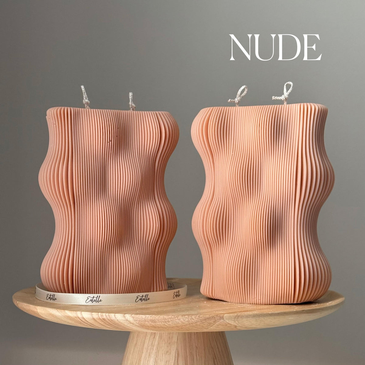 Bougie en Soja Géométrique : Art Sculptural Coulé à la Main, Décoration d'Intérieur Unique