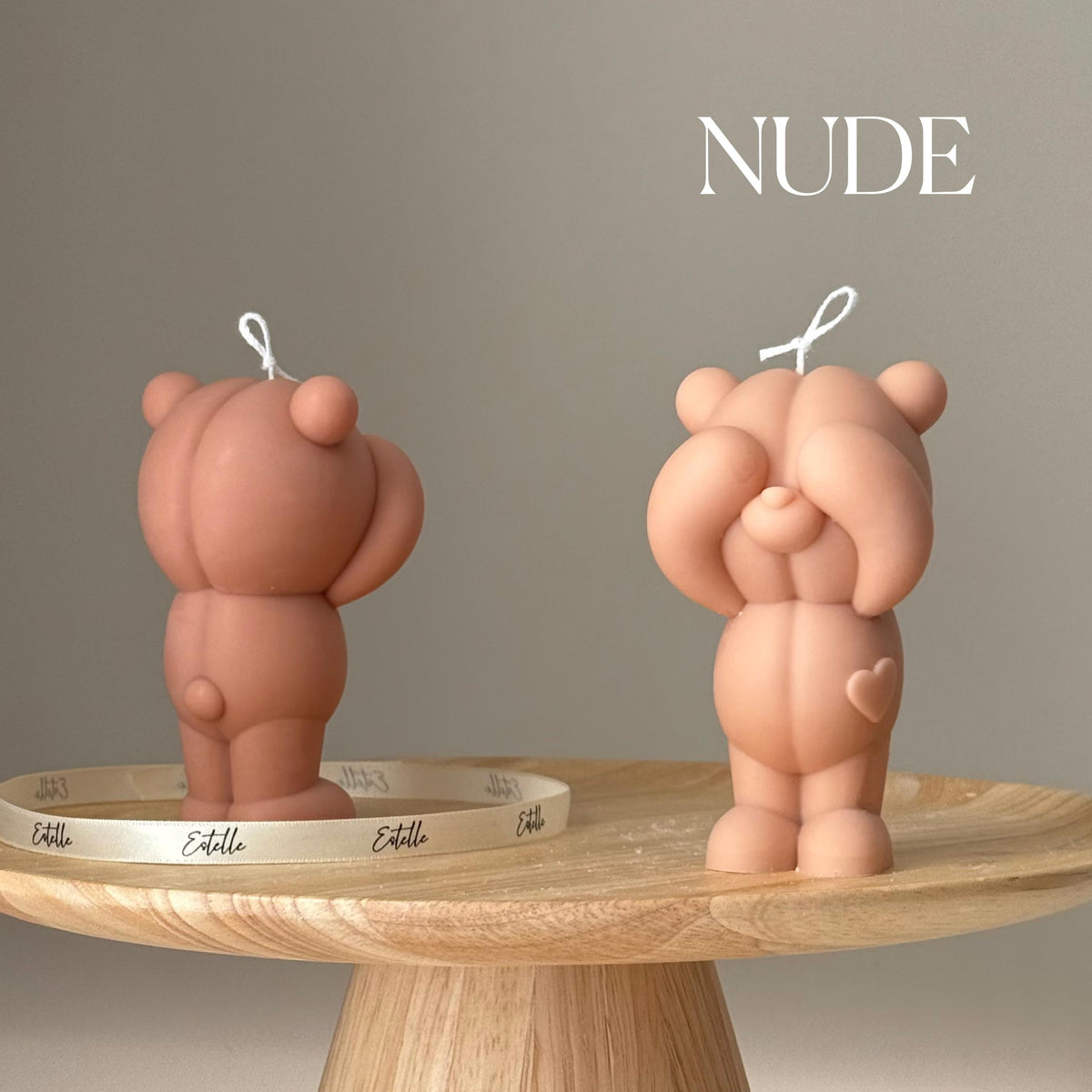 Bougie sculpturale en forme d'ours en soja : Décoration d'intérieur, Cadeau pour les amoureux des animaux
