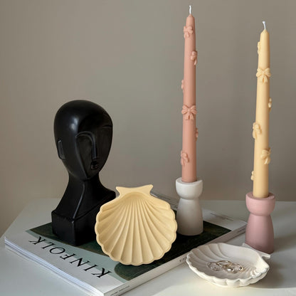 Plateau coquillage en Jesmonite élégant : Décoration scandinave