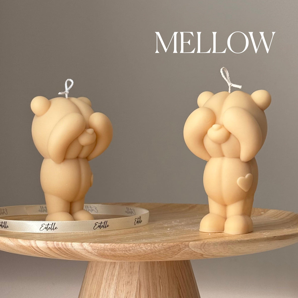 Bougie sculpturale en forme d'ours en soja : Décoration d'intérieur, Cadeau pour les amoureux des animaux