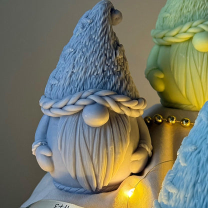 Bougie de Noël Gobelet : Décoration festive en cire de soja coulée à la main