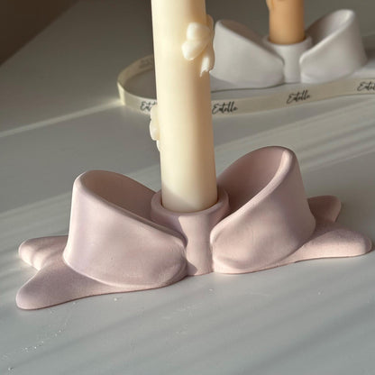 Bougeoir en jesmonite nœud papillon : Décor de table moderne