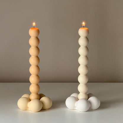 Flower Candlestick Holder: Jesmonite Table Decor