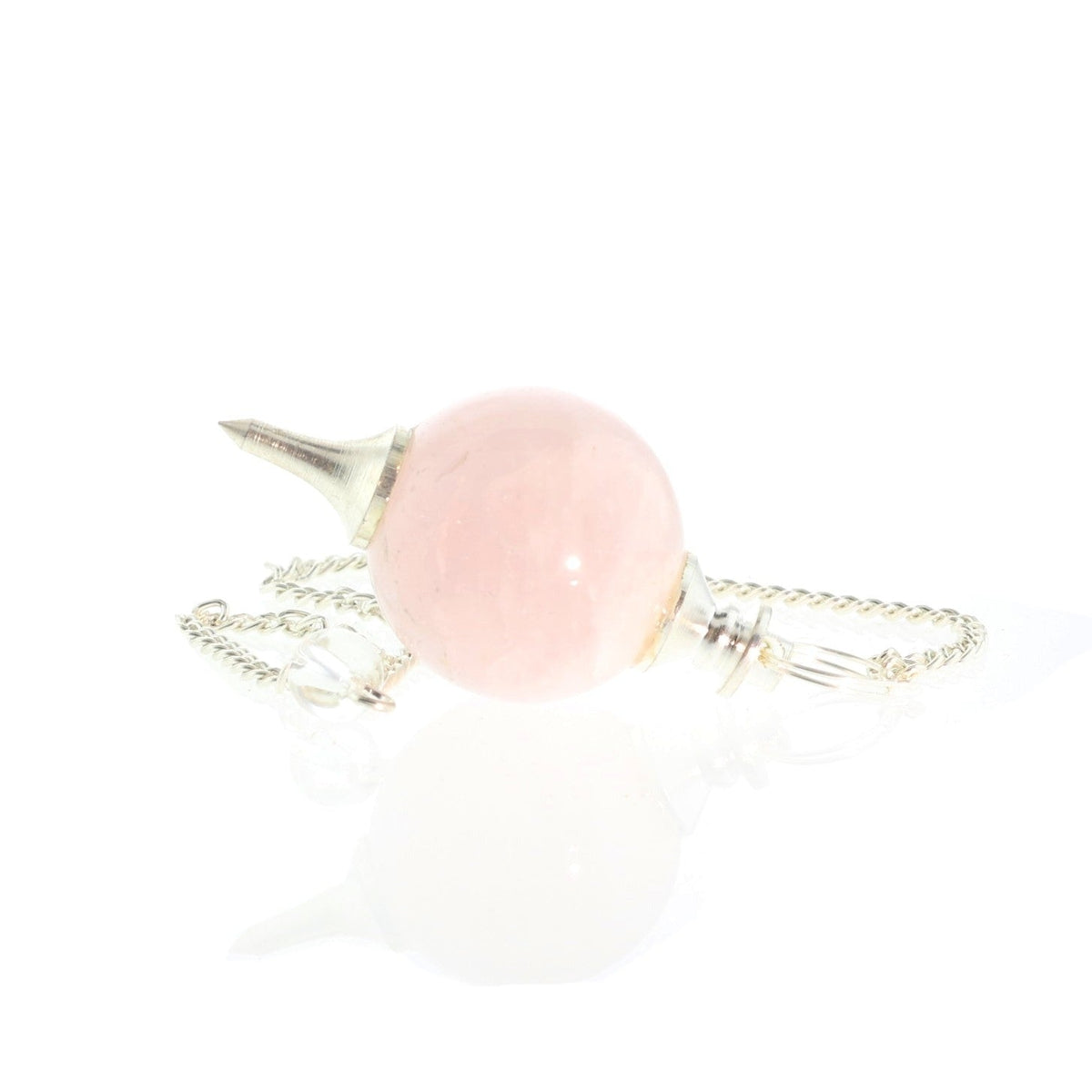 Rose Quartz Ball and Point Pendulum - 3 Pack