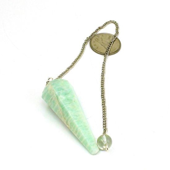 Amazonite Pendulum 6 Facet & Bead - 3 Pack