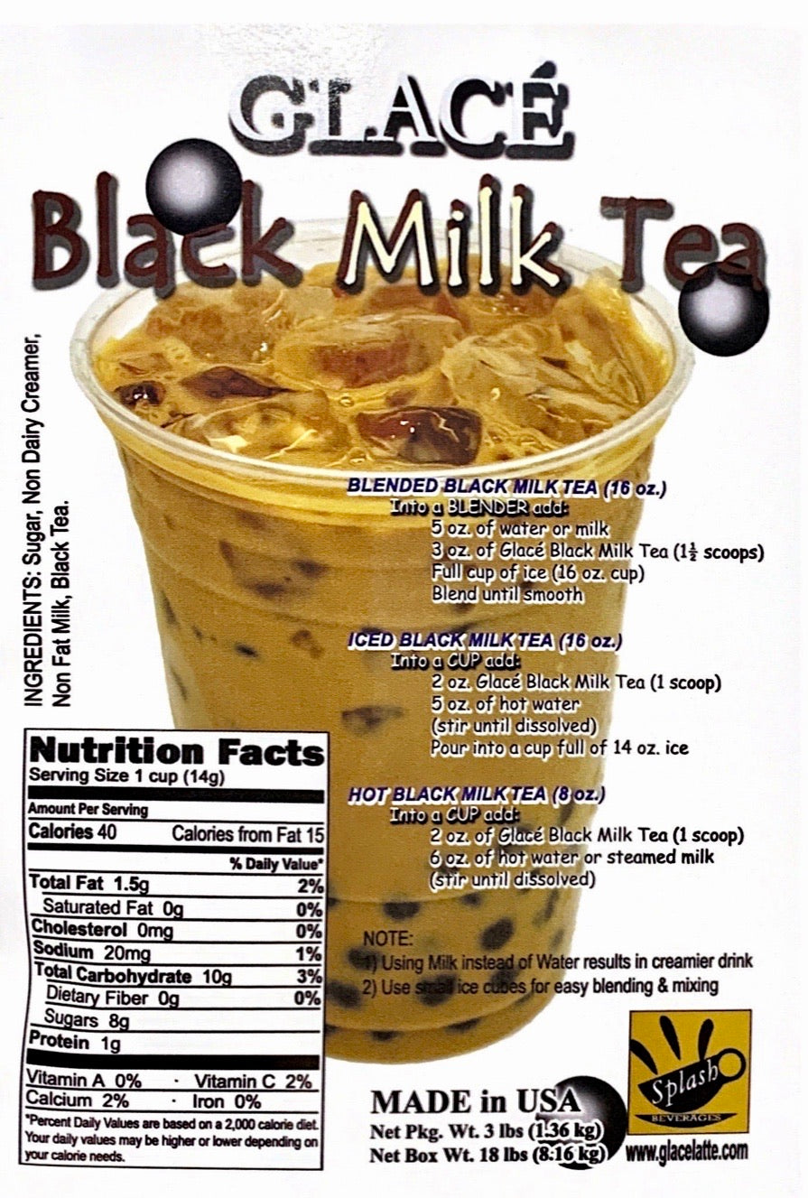 Mélange 4 en 1 pour thé aux perles / lait frappé et frappuccino au thé au lait noir - Livraison gratuite au Canada pour les commandes de plus de 199 $ CA