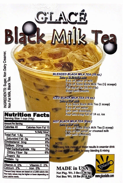 Mélange 4 en 1 pour thé aux perles / lait frappé et frappuccino au thé au lait noir - Livraison gratuite au Canada pour les commandes de plus de 199 $ CA
