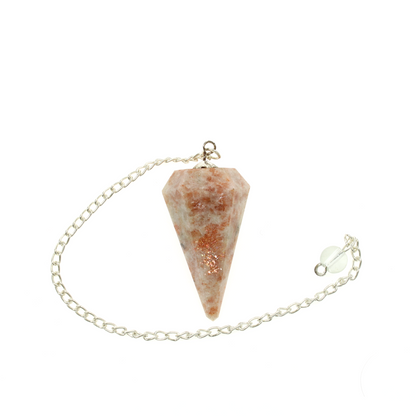 Sunstone Pendulum 6 Facet & Bead - 3 Pack