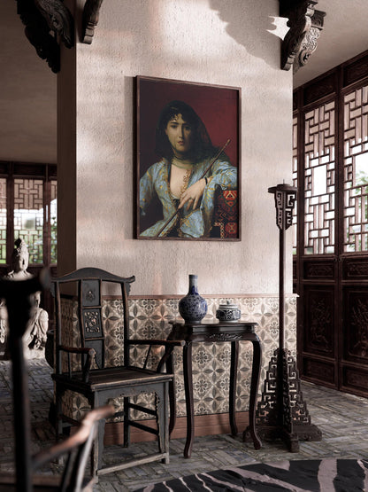 Jean-Léon Gérôme - Veiled Circassian Beauty | Orientalist Art (available handframed or unframed)