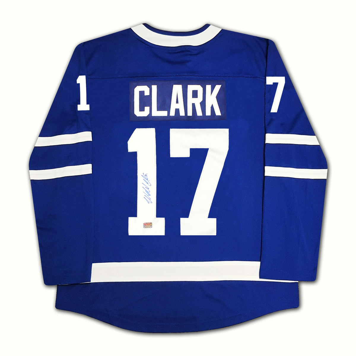 Wendel Clark Autographed Toronto Maple Leafs Blue Jersey